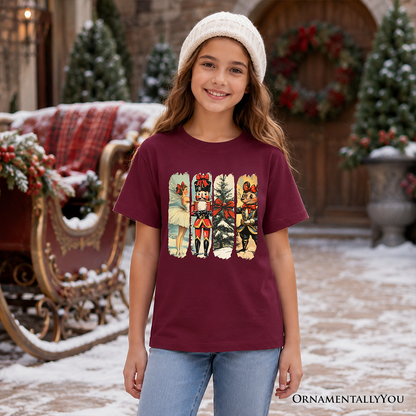 Kids Ballet and Nutcracker Christmas Tee