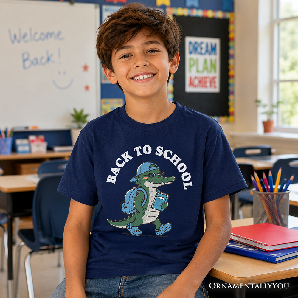 The Cool Alligator Back to School Kids Tee