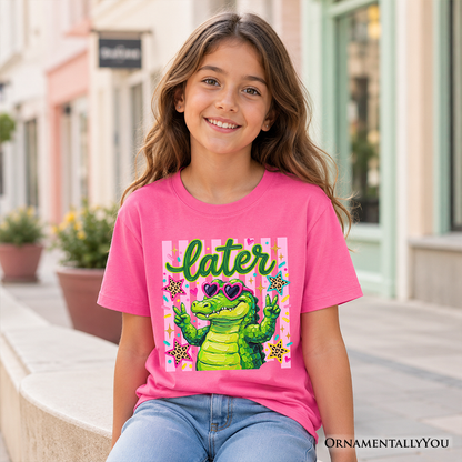 Later Alligator a Funny Cotton Tee For Girls