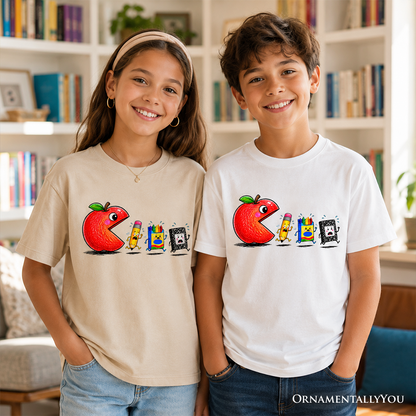 Funny Apple the First Day School Children Tee