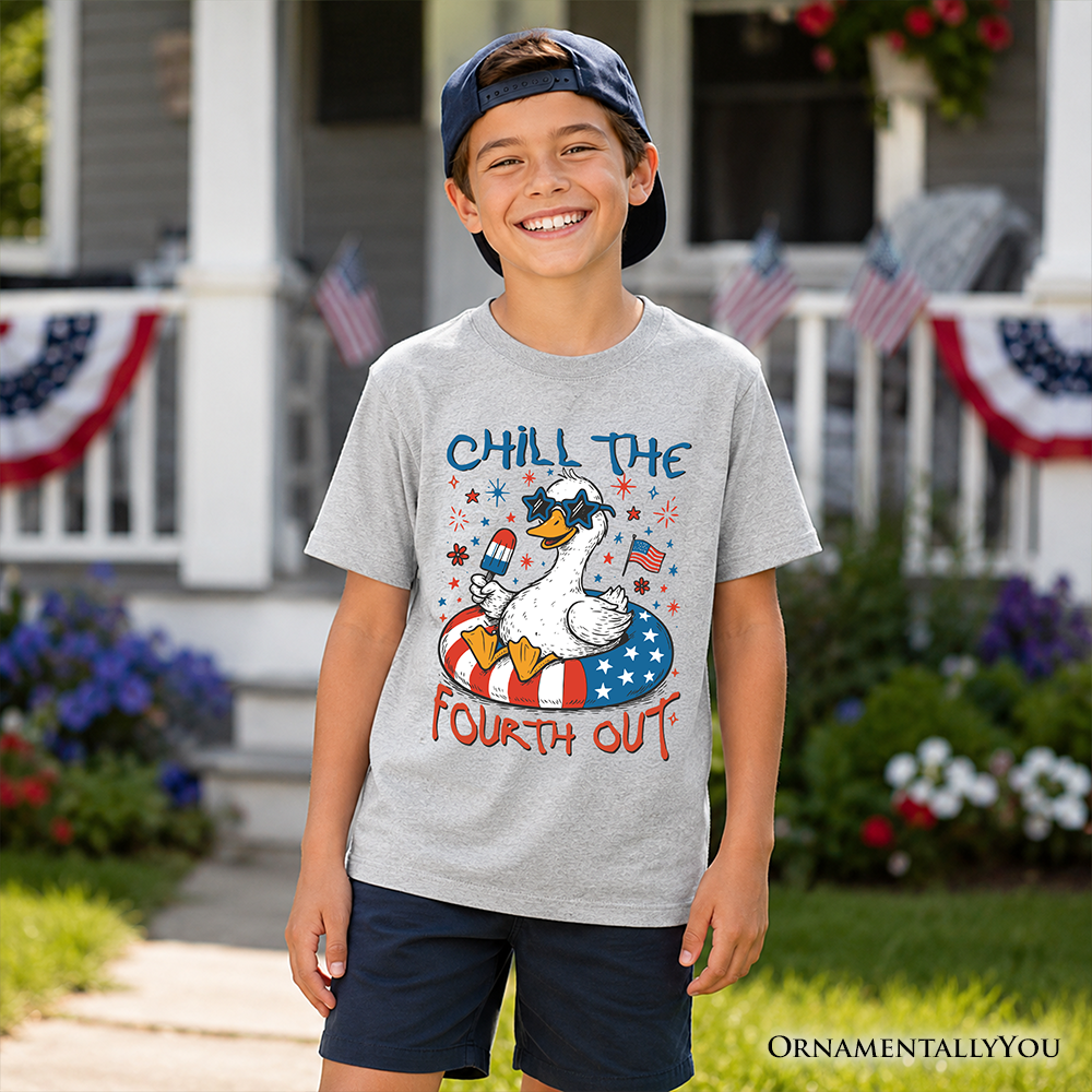 Funny Youth and Patriotic 4th of July Goose Tee