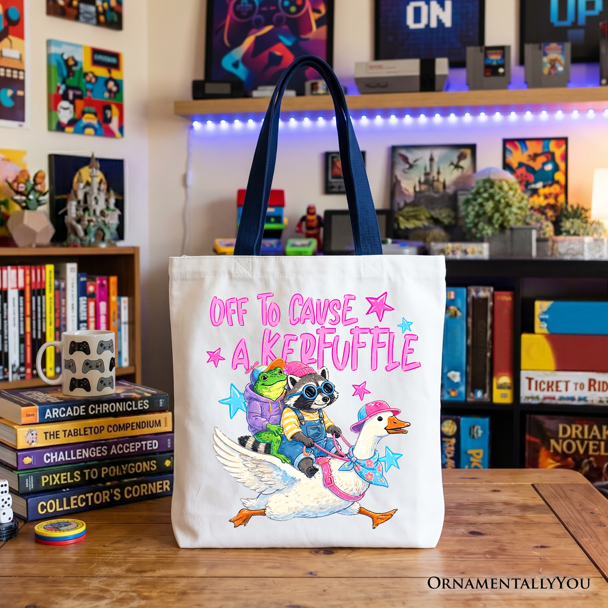 Off To Cause a Kerfuffle Tote Bag Shopper