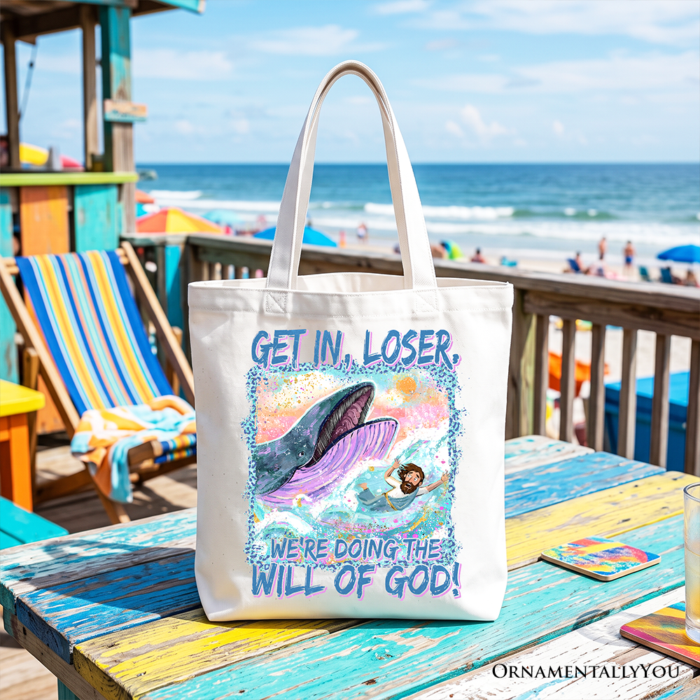 Funny Christian Jonah and the Whale Tote Bag