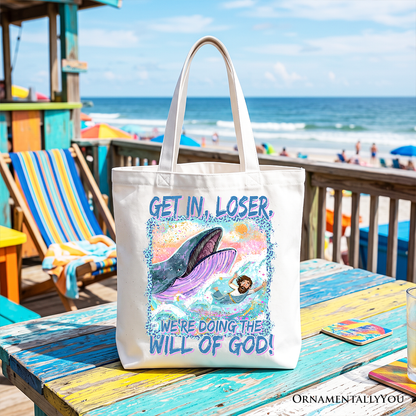 Funny Christian Jonah and the Whale Tote Bag