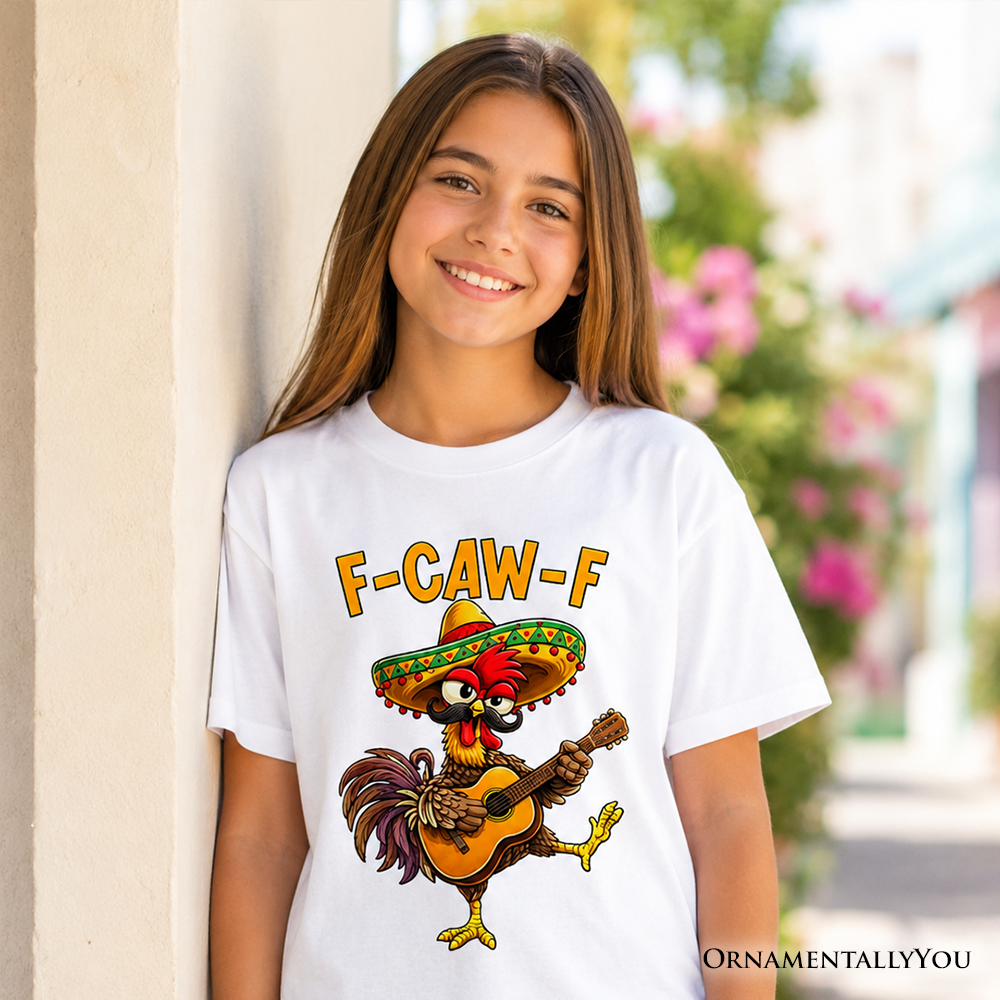 Kids Cinco De Mayo Rooster Cotton Tee