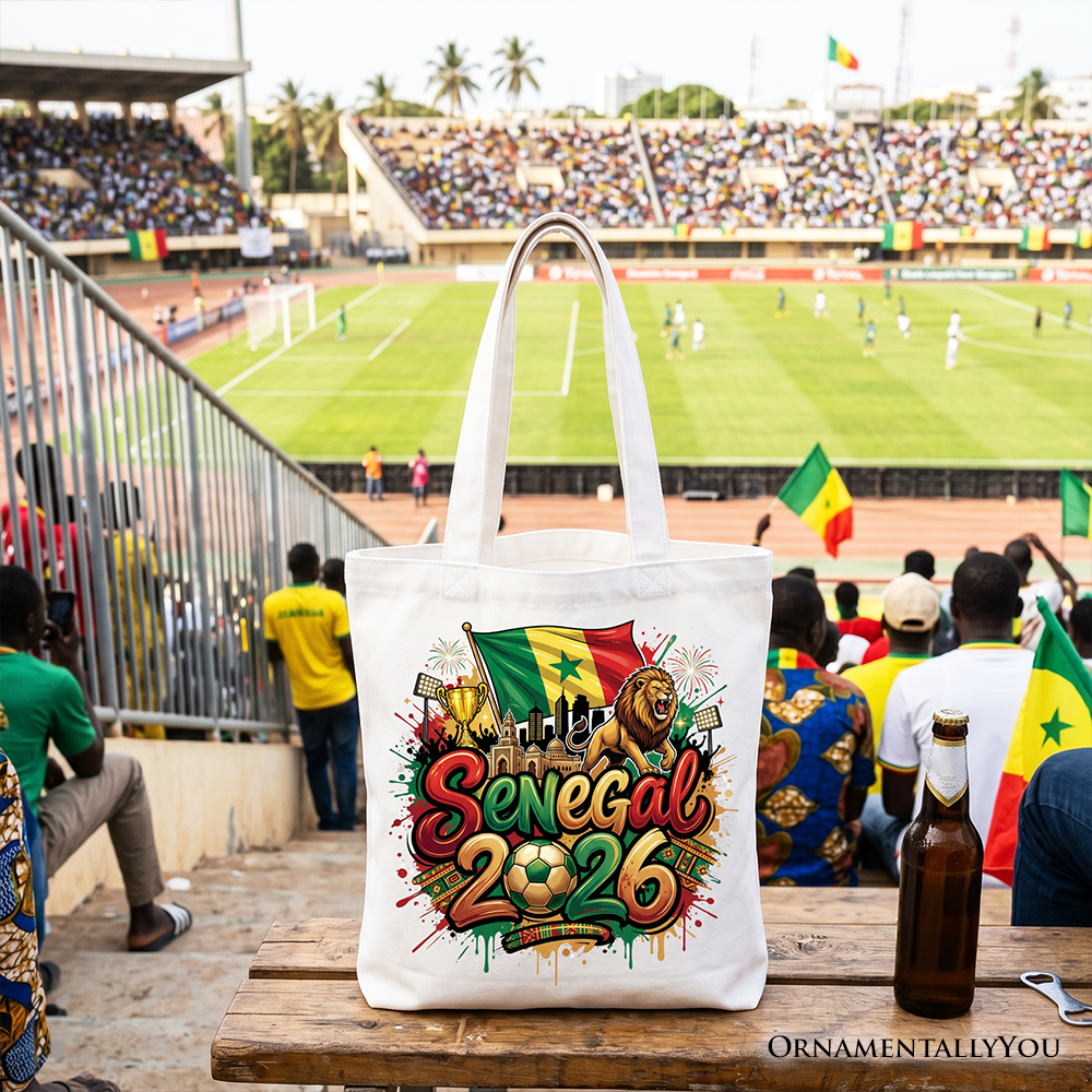 Senegal 2026 Lions Tote Bag and Soccer Gift