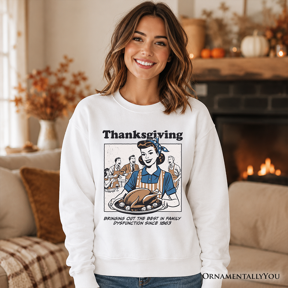Funny Thanksgiving Family Retro Sweatshirt