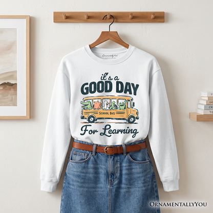 Vintage School Bus And Learning Sweatshirt
