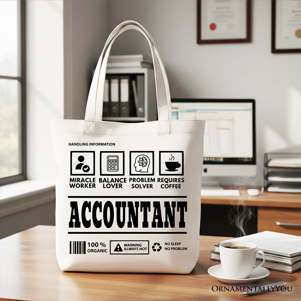 Accountant Tote Bag and Bookkeeper Novelty