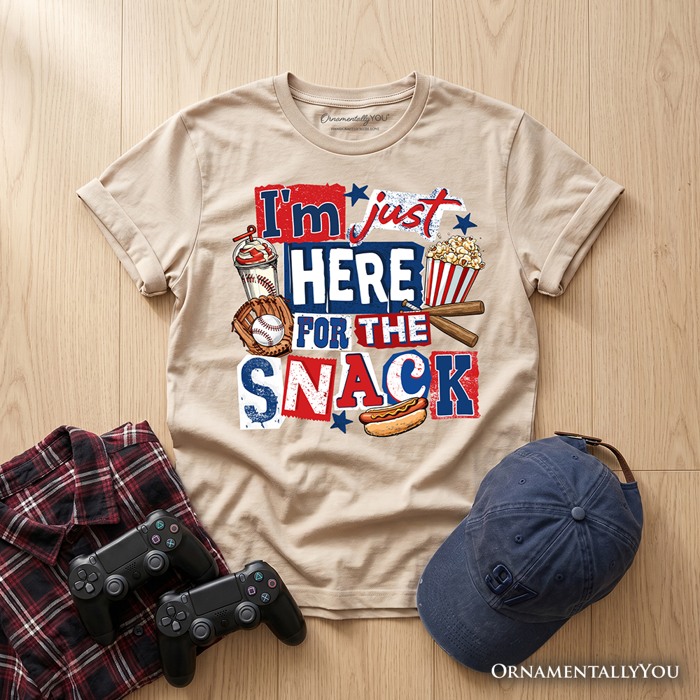 Baseball Snacks Kids Tee and Food Graphic Shirt