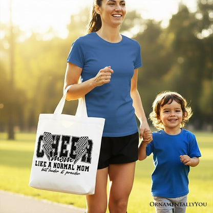Cheer Mom Canvas Tote Bag and Retro Shopper