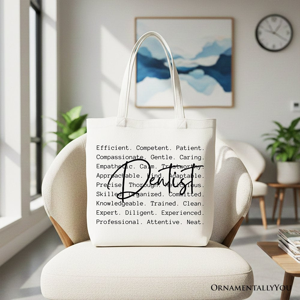 Dentist Definition Canvas Tote Bag and Shopper