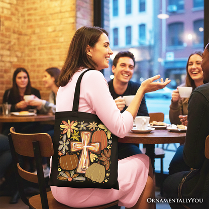 Fall Blessings Tote Bag for the Christian Woman