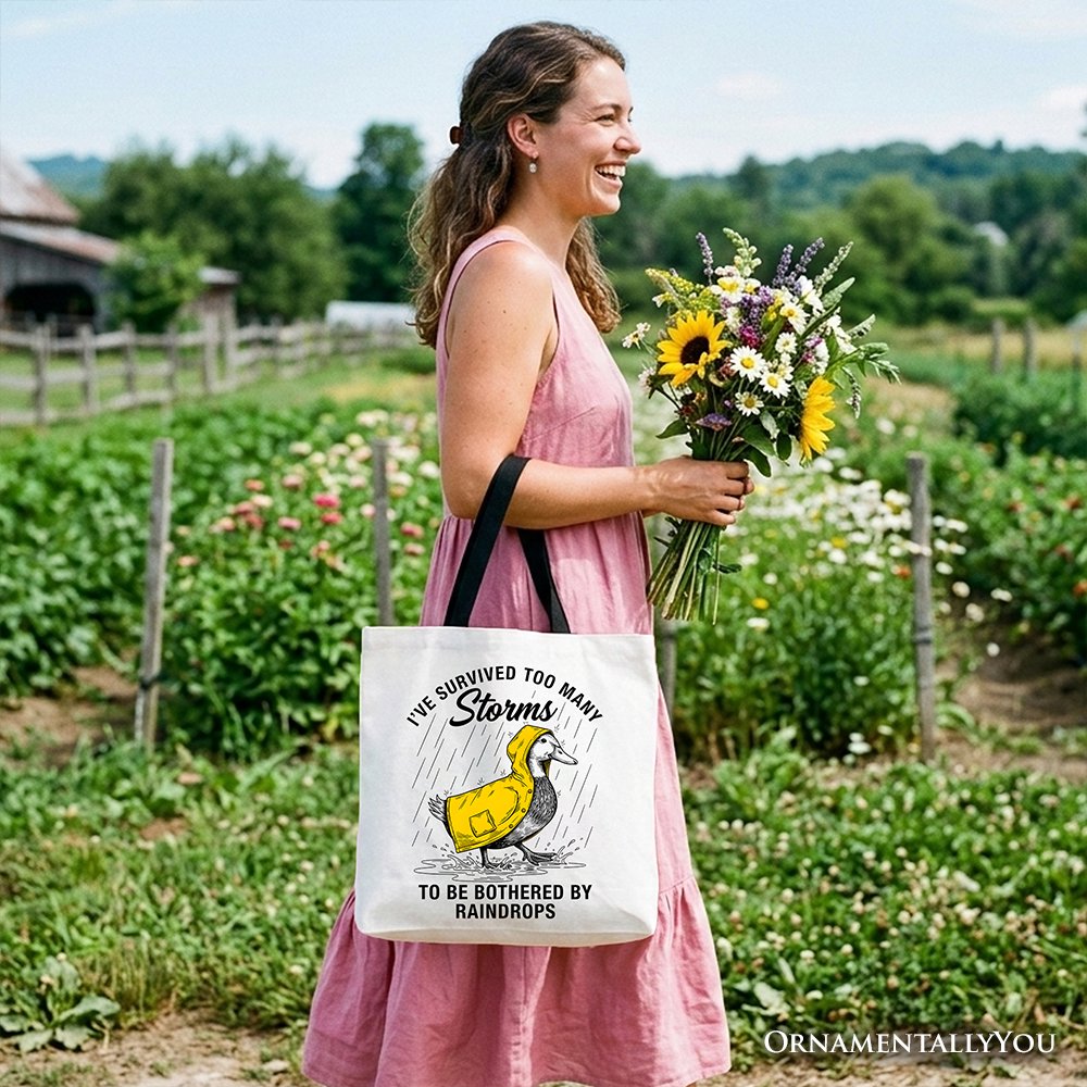 Goose Survival Tote Bag and Funny Quote Gift