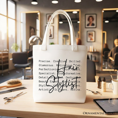Hair Stylist Canvas Tote Bag and the Salon Gift