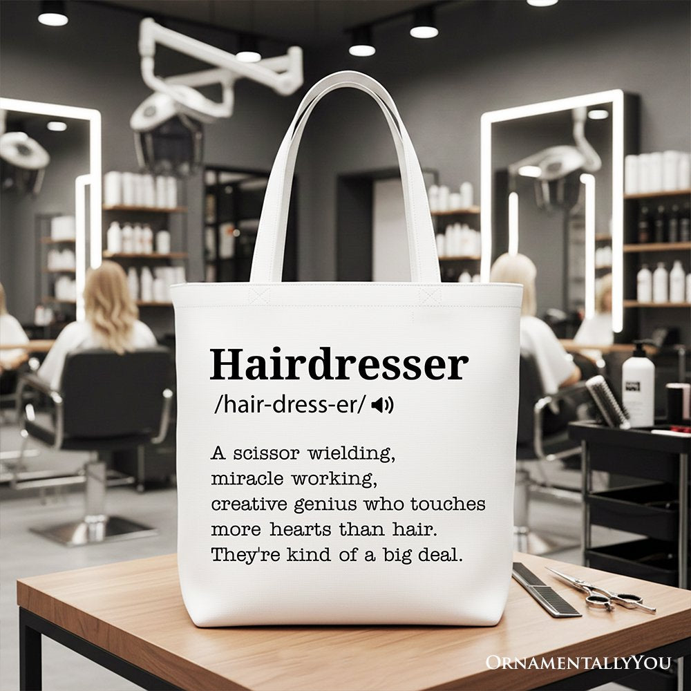 Funny Hairdresser Canvas Tote Bag and Gifts