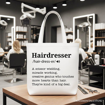 Funny Hairdresser Canvas Tote Bag and Gifts