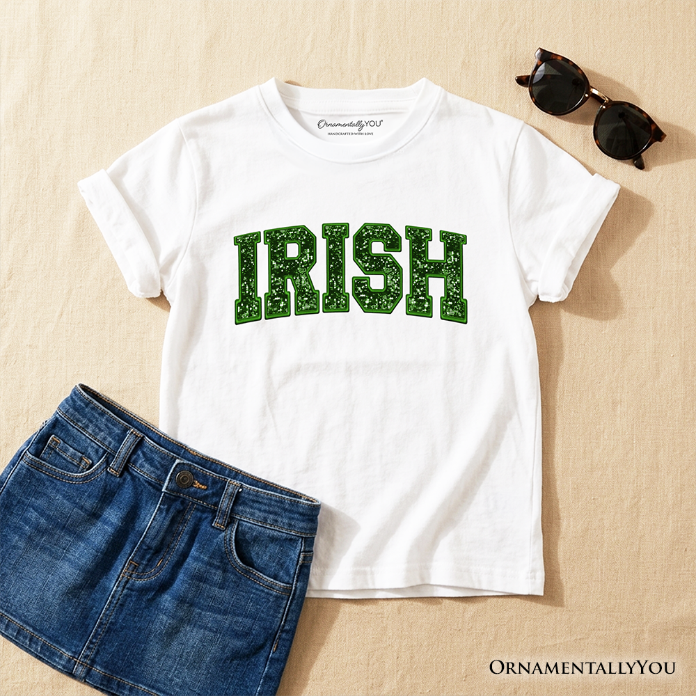 St Patricks Day Green Cotton Tee for Kids