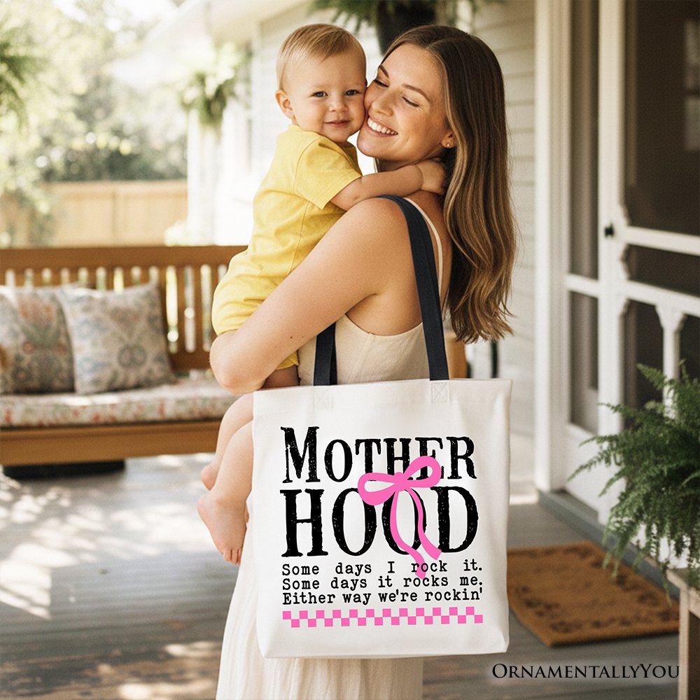 Coquette Pink Bow Tote Bag for the Moms and Gift