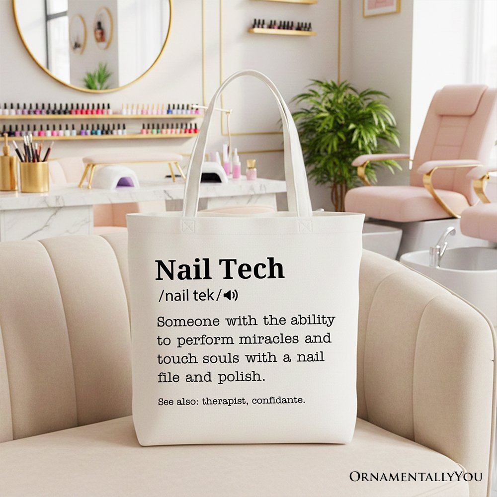 Durable Nail Tech Canvas Tote Bag for Daily Use
