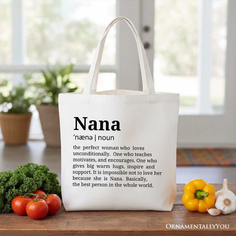 Nana Canvas Tote Bag for Funny Grandmother