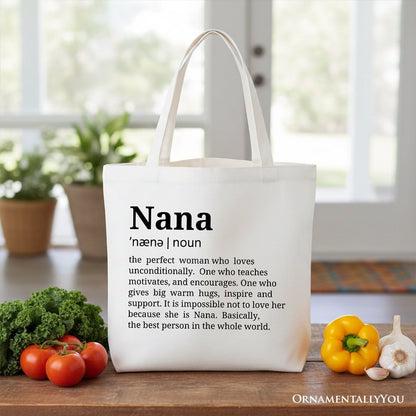 Nana Canvas Tote Bag for Funny Grandmother