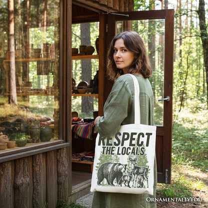 Wild Animal Canvas Tote Bag and Nature Gifts