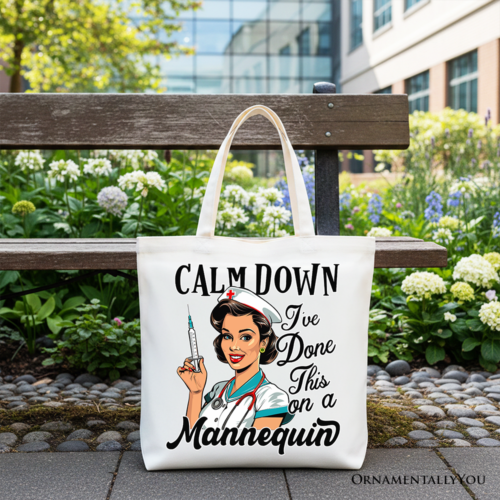 Sassy Nursing School Tote Bag With A Canvas