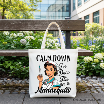 Sassy Nursing School Tote Bag With A Canvas