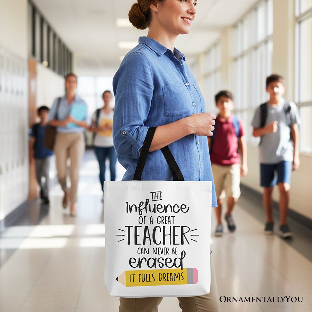 Great Teacher Canvas Tote Bag and a Gift