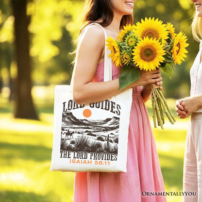 Western Christian Tote Bag For Church And Art