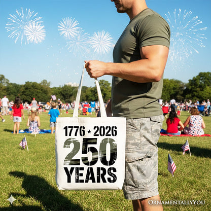 America 250th Canvas Tote Bag And Patriotic Gift