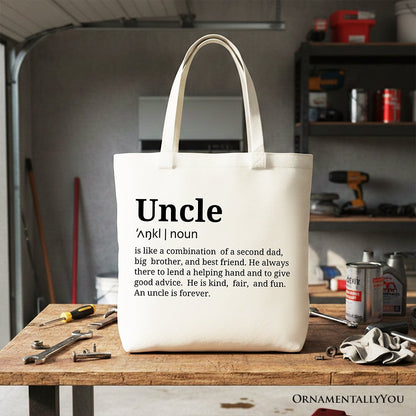 Funny Uncle Definition and Canvas Tote Bag