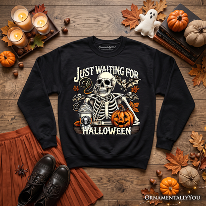 Spooky Skeleton Halloween Sweatshirt for Autumn