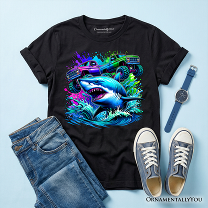 Cool Truck and Shark Kids Cotton Tee Shirt