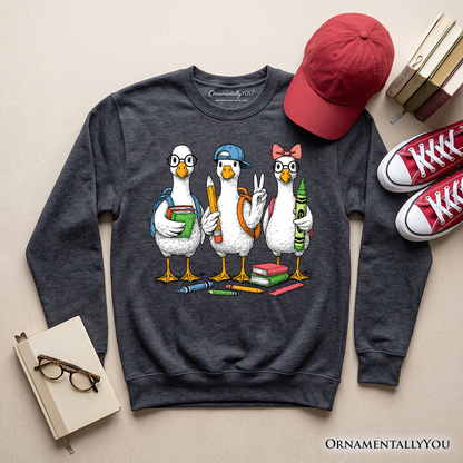 Classic Goose And Teacher Back To School Sweater
