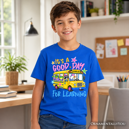 Kids School Bus and Fun Learning Tee Shirt