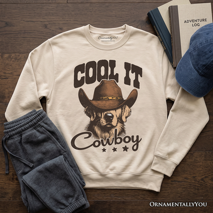 Golden Retriever Cowboy Sweatshirt and Pet Owners