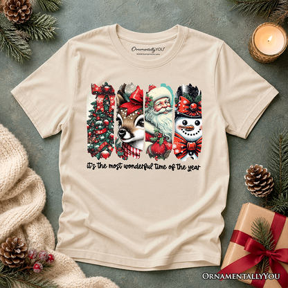 Kids Christmas Reindeer and Snowman Shirt