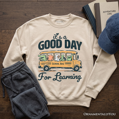 Vintage School Bus And Learning Sweatshirt