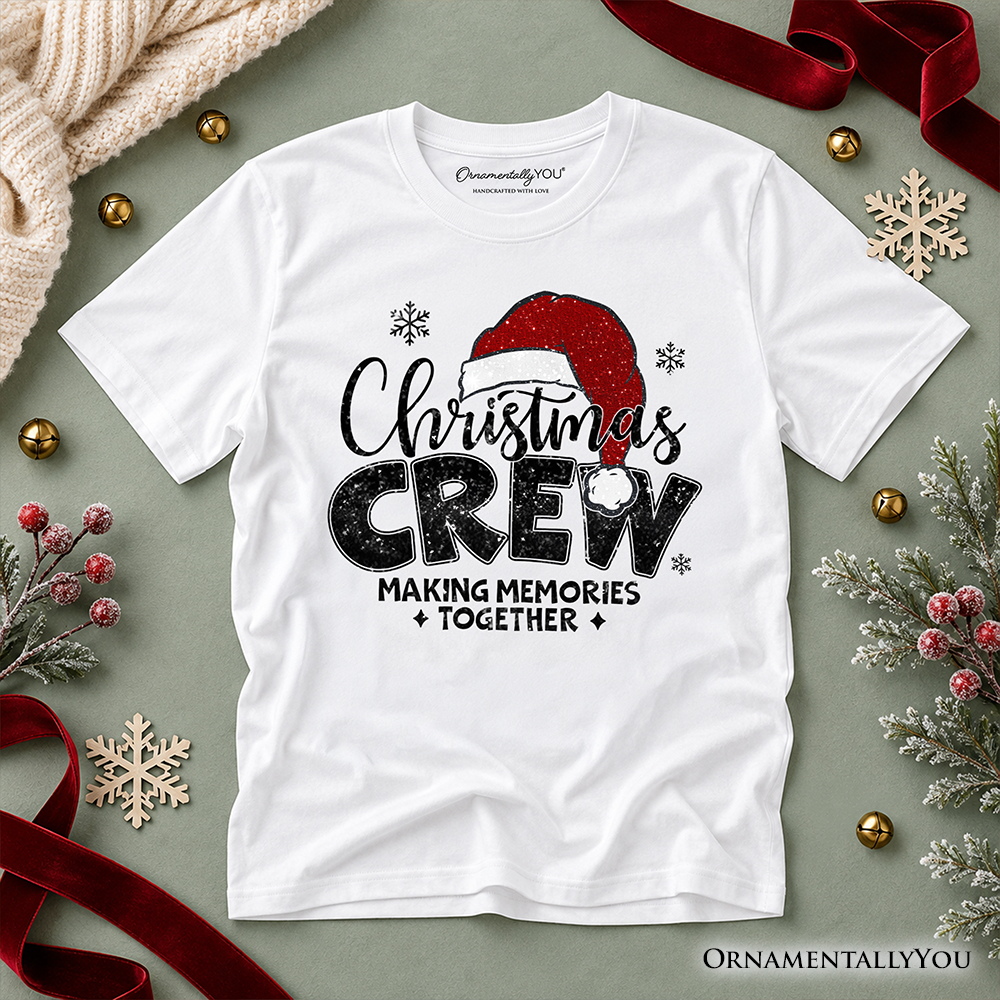 Kids Christmas Tee and Glitter Santa Hat