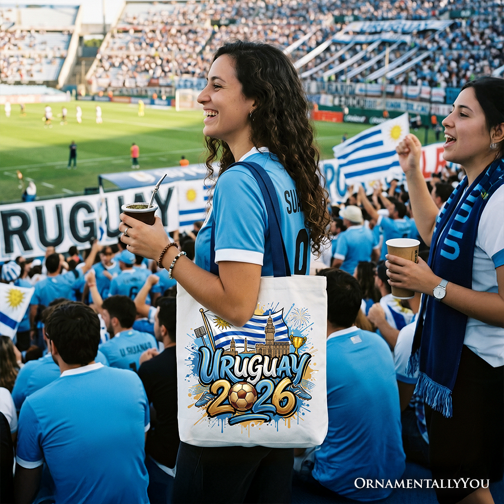 Uruguay 2026 World Cup and Soccer Tote Bag