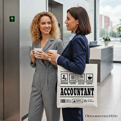 Accountant Tote Bag and Bookkeeper Novelty