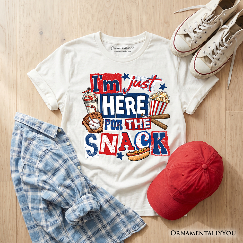 Baseball Snacks Kids Tee and Food Graphic Shirt