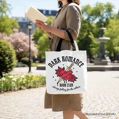 Dark Romance Book Club Canvas Tote Bag for Books