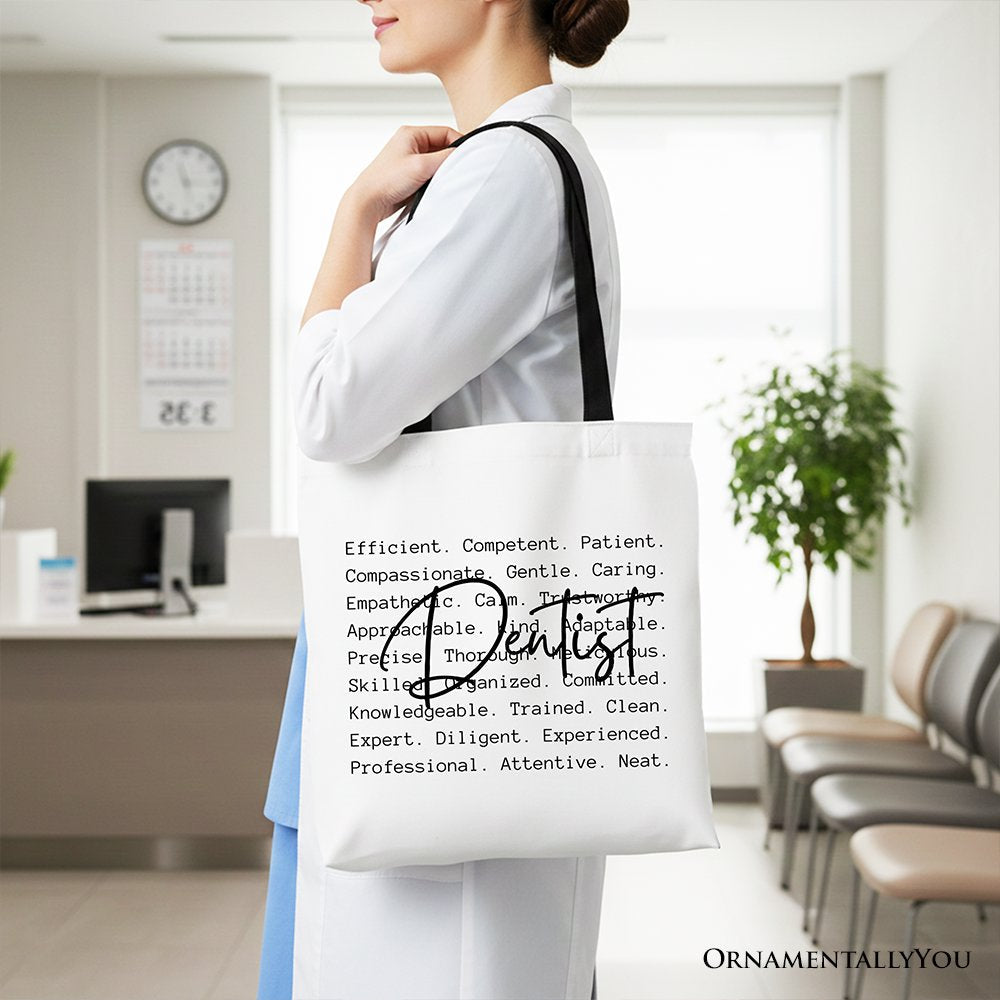 Dentist Definition Canvas Tote Bag and Shopper