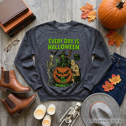 Every Day Halloween Sweatshirt And Vintage Vibes