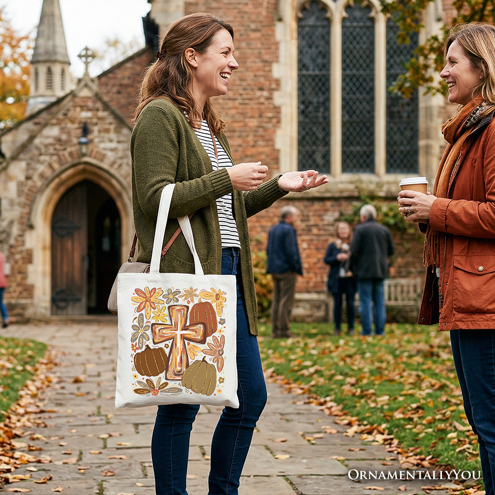 Fall Blessings Tote Bag for the Christian Woman