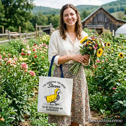 Goose Survival Tote Bag and Funny Quote Gift