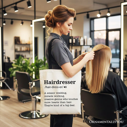 Funny Hairdresser Canvas Tote Bag and Gifts